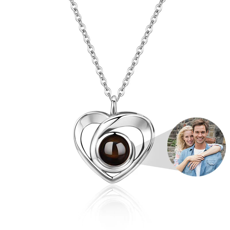Custom Photo Necklace Projection Necklace with Picture .