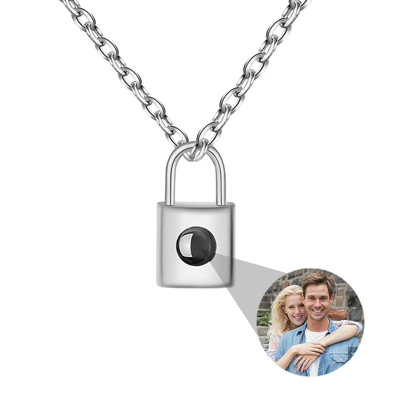 Custom Photo Necklace Projection Necklace with Picture .