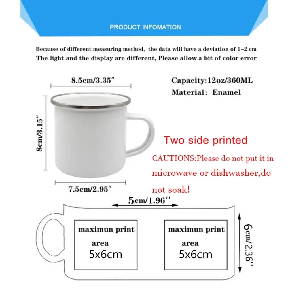 Customized Mug of Lady Enamel Under the Paris Tower Metal Cup for Printing Your Own Text Custom Mugs Coffee Cups Cupshe Beer Tea