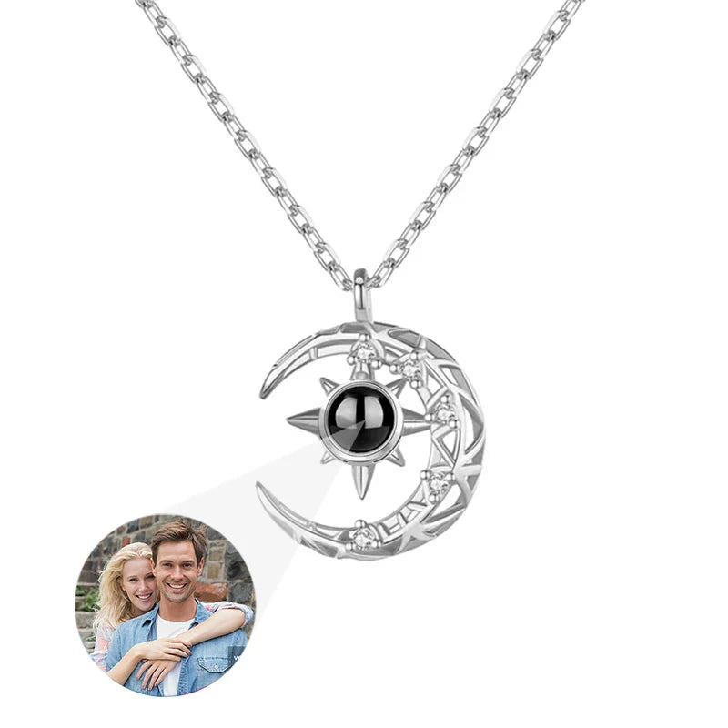 Custom Photo Necklace Projection Necklace with Picture .