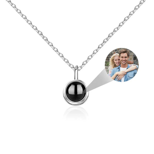 Custom Photo Necklace Projection Necklace with Picture .