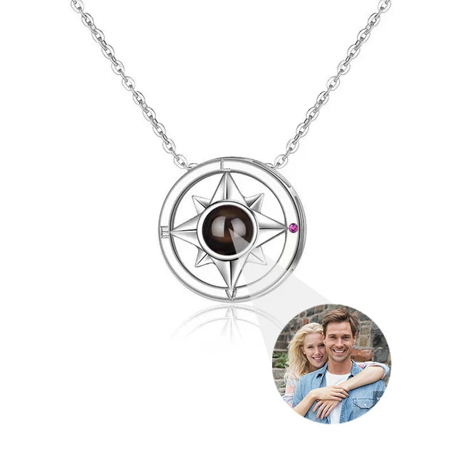 Custom Photo Necklace Projection Necklace with Picture .